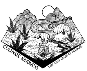 Cultivate Kindness Camp Fire Alaska Sticker (Regular and Oversized)